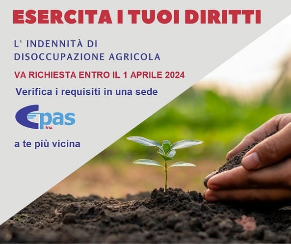 Indennità di disoccupazione agricola 2024